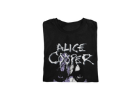 Alice Cooper - Early 2000s Vintage Jumbo Print T-Shirt - Black