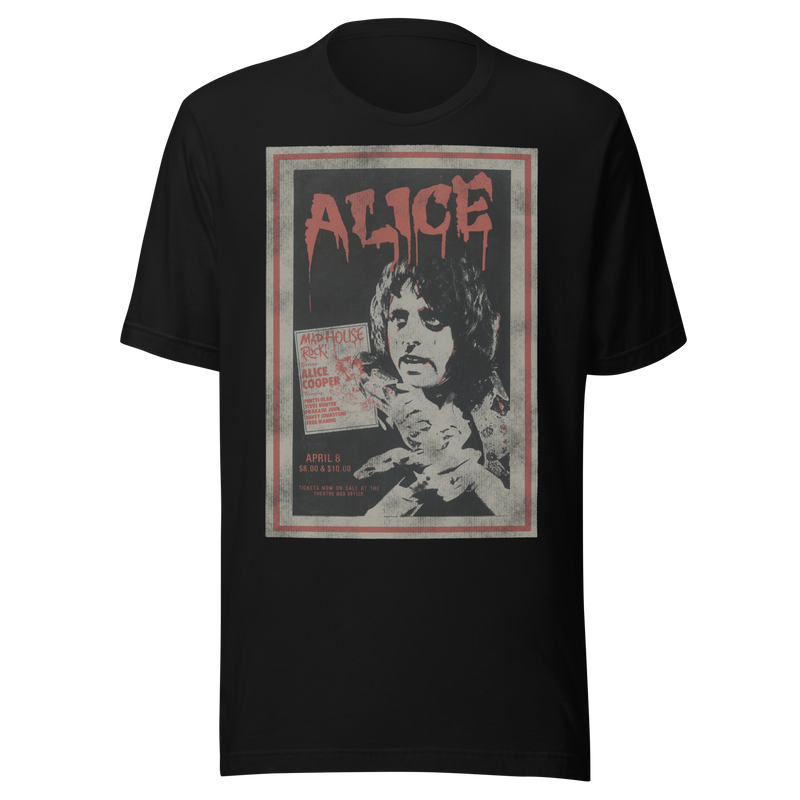 Alice Cooper - Madhouse Vintage T-Shirt - Black