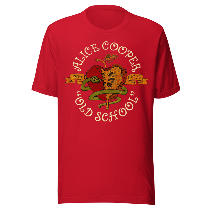 Stakes - Alice Cooper - Old School Jumbo Print T-Shirt - Red