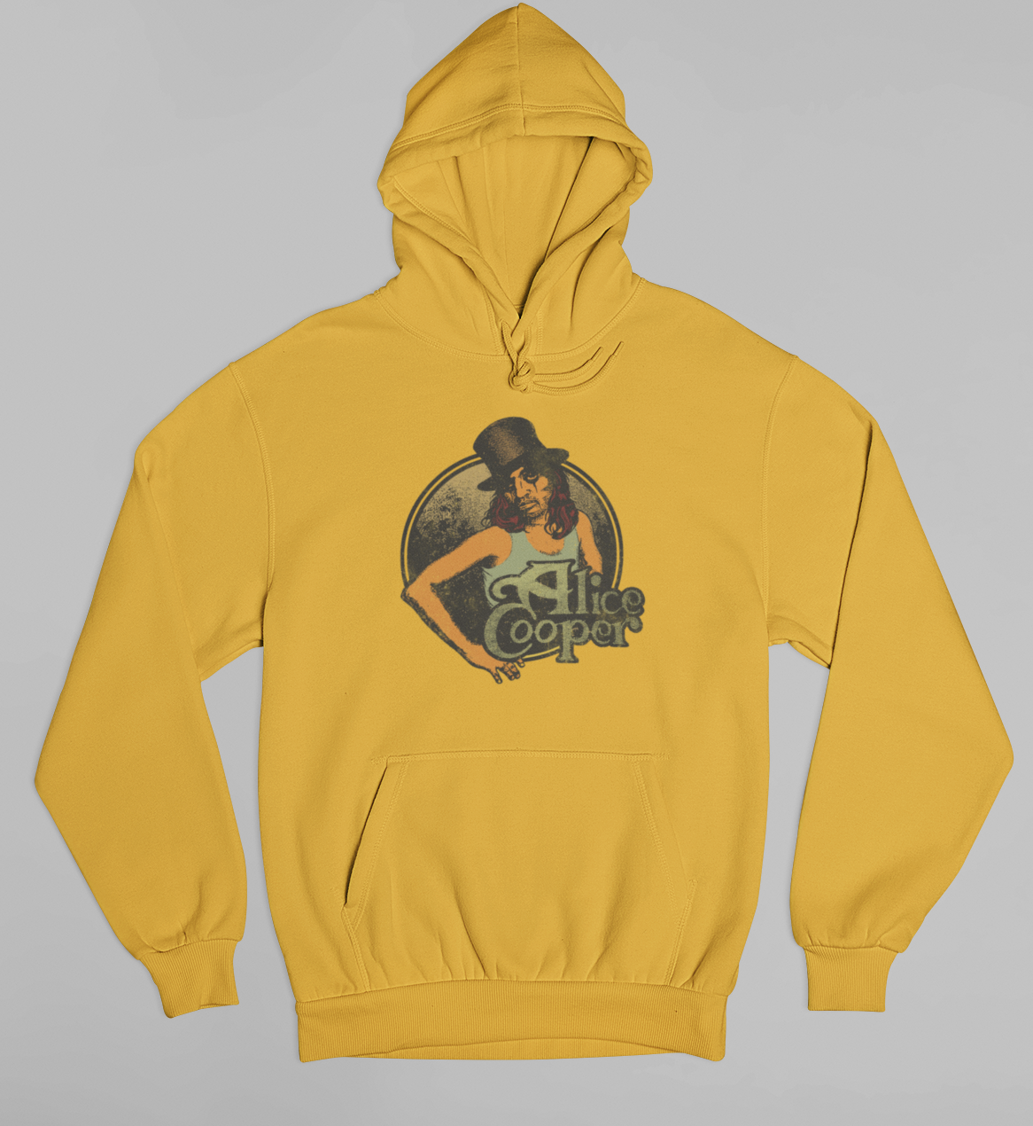 Alice Cooper - Showtime 1976 Vintage Hoodie - Gold