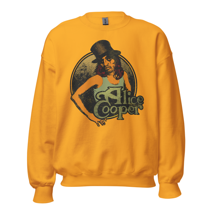 Alice Cooper - Showtime 1976 Vintage Sweatshirt - Gold