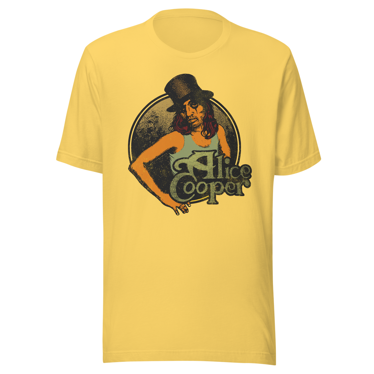 Alice Cooper - Showtime 1976 Vintage T-Shirt - Gold