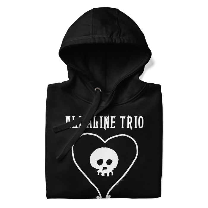 Stakes - Alkaline Trio Heart Skull Hoodie - Black