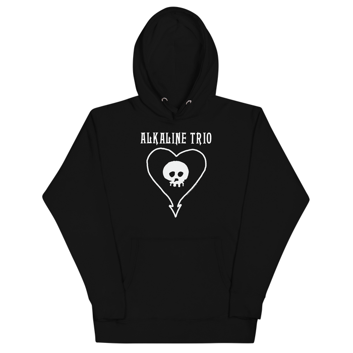 Stakes - Alkaline Trio Heart Skull Hoodie - Black