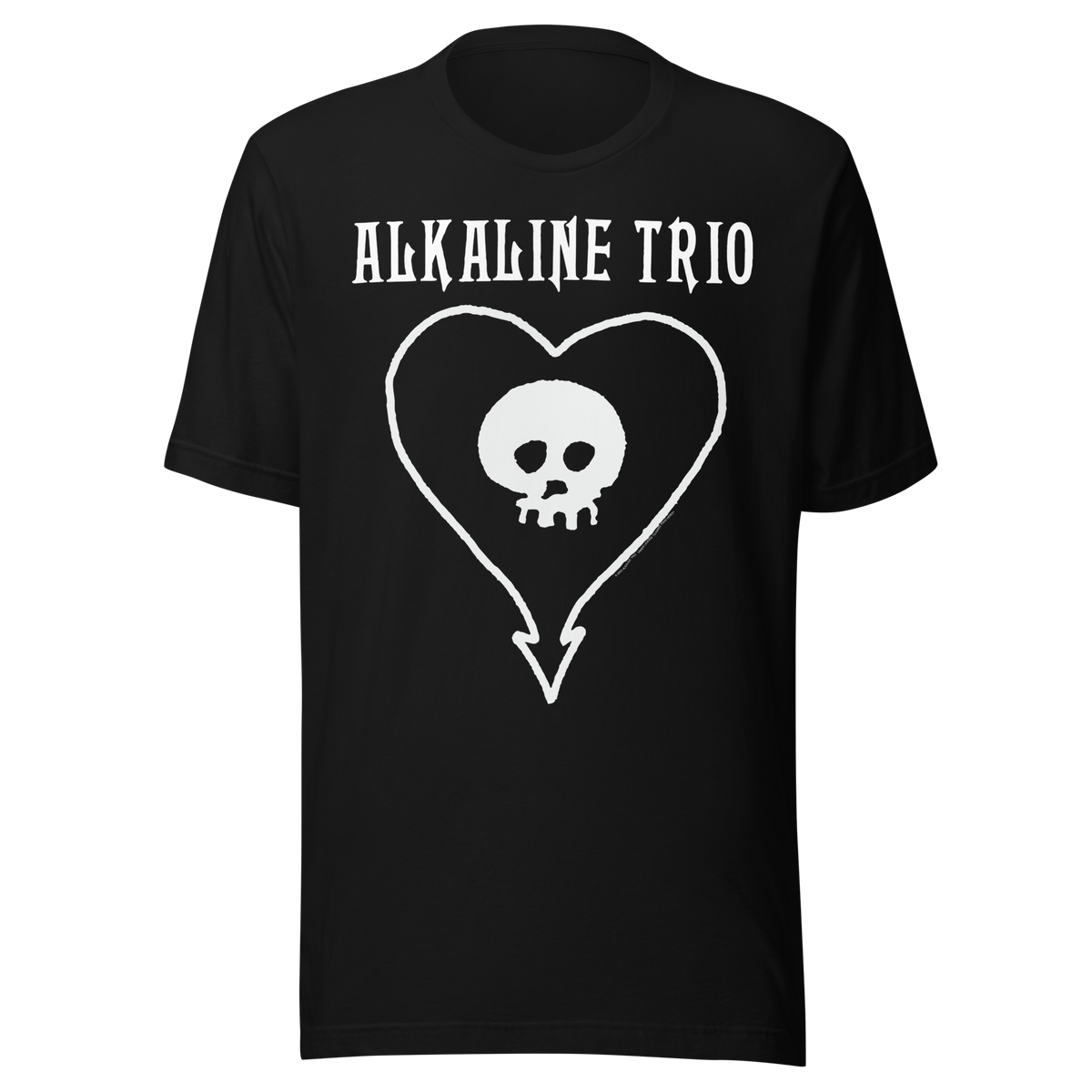 Stakes - Alkaline Trio Heart Skull T-Shirt - Black