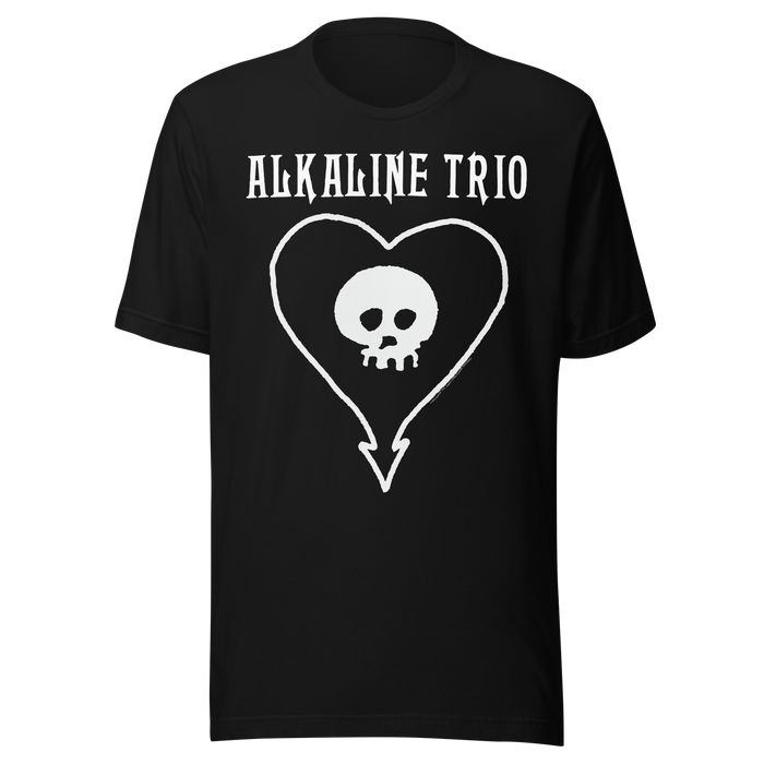 Stakes - Alkaline Trio Heart Skull T-Shirt - Black