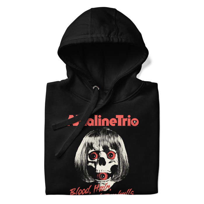Stakes - Alkaline Trio Wig Skull Hoodie - Black