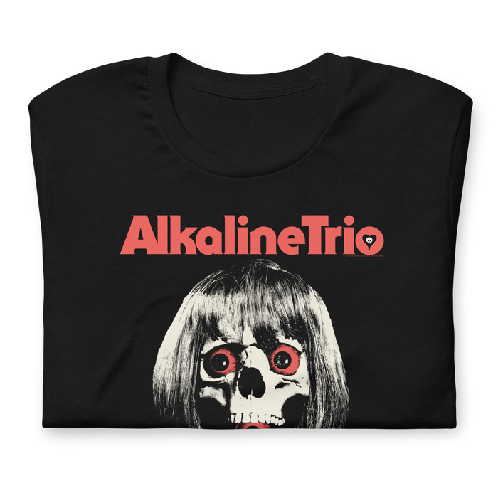 Stakes - Alkaline Trio Wig Skull T-Shirt - Black