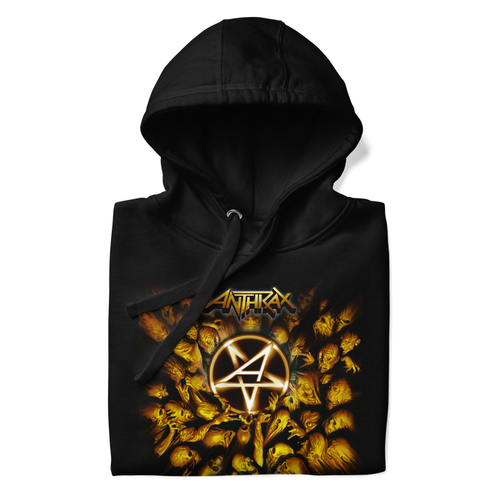 Stakes - Anthrax - Pentagram Logo Hoodie #1026 - Black