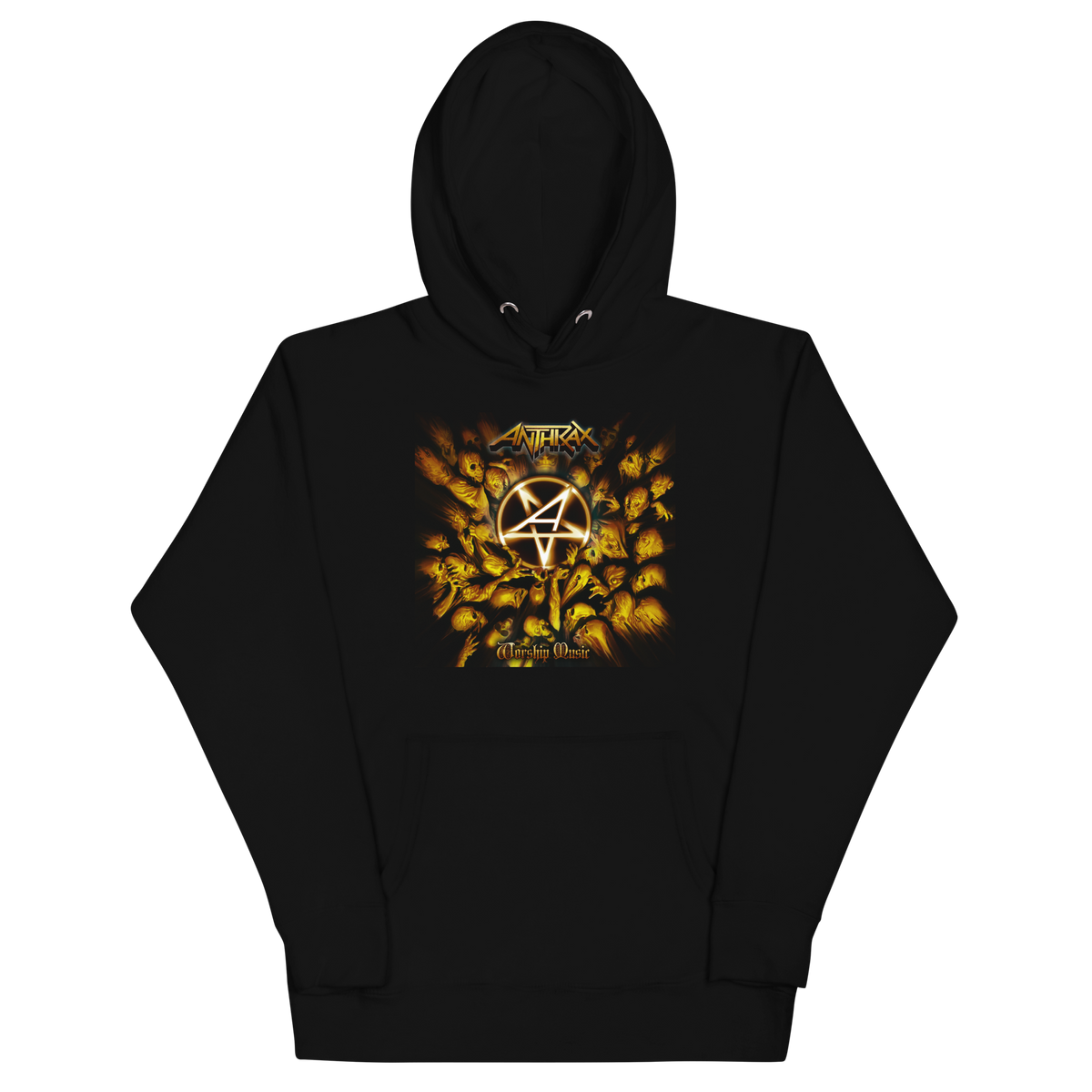 Stakes - Anthrax - Pentagram Logo Hoodie #1026 - Black