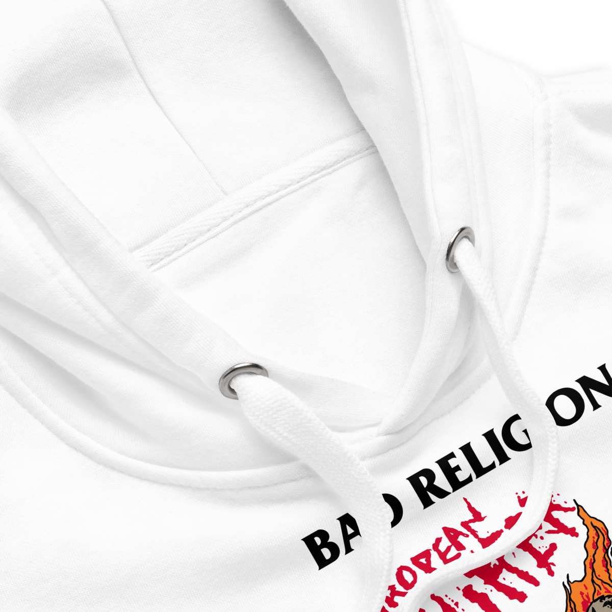 Stakes - Bad Religion 1989 European Tour Vintage Hoodie - White