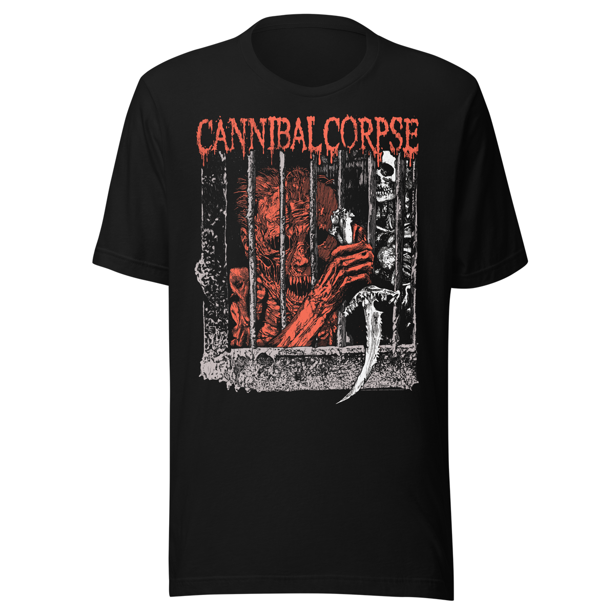 Stakes - Cannibal Corpse Behind Bars T-Shirt - Black