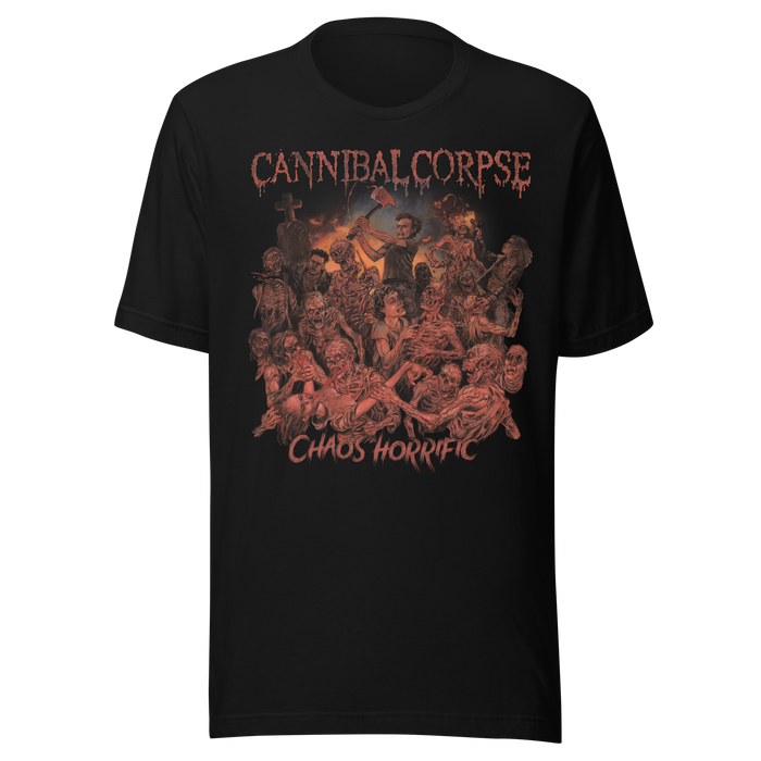 Stakes - Cannibal Corpse Chaos Horrific T-Shirt - Black