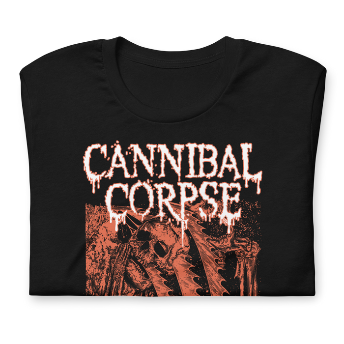 Stakes - Cannibal Corpse White Drip Logo T-Shirt - Black