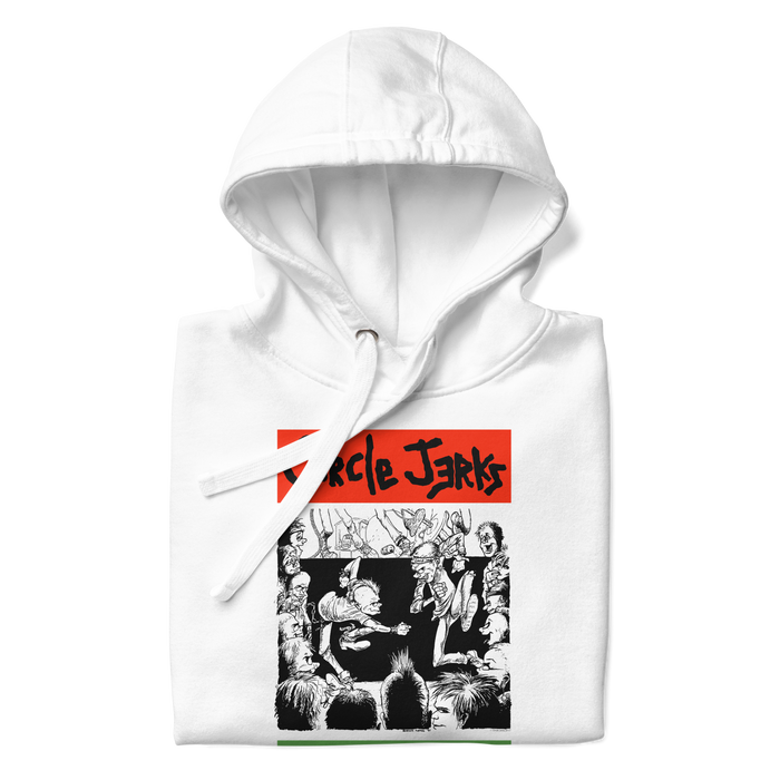Stakes - Circle Jerks 1985 American Tour Vintage Hoodie - White