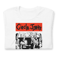 Stakes - Circle Jerks 1985 American Tour Vintage T-Shirt - White
