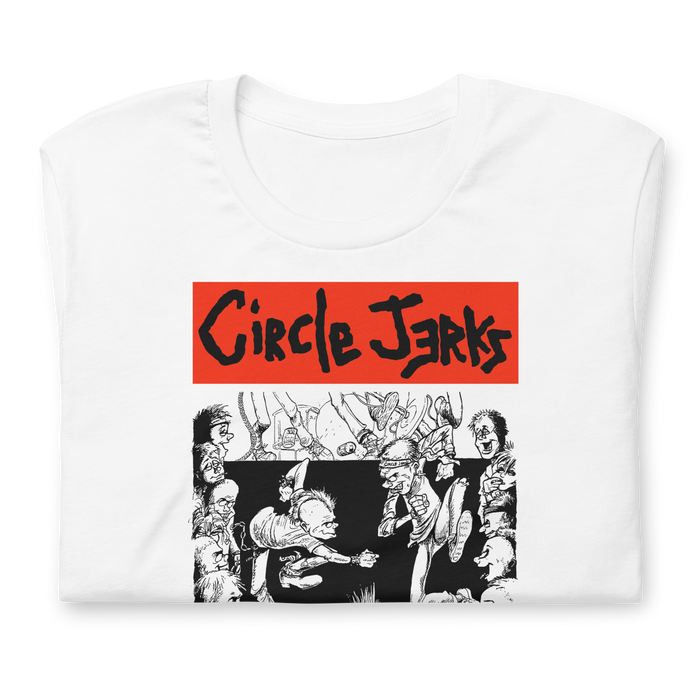 Stakes - Circle Jerks 1985 American Tour Vintage T-Shirt - White