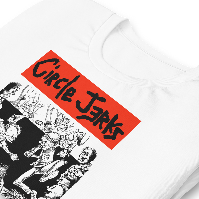 Stakes - Circle Jerks 1985 American Tour Vintage T-Shirt - White