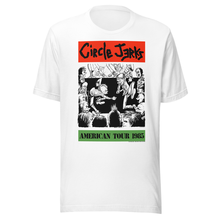 Stakes - Circle Jerks 1985 American Tour Vintage T-Shirt - White