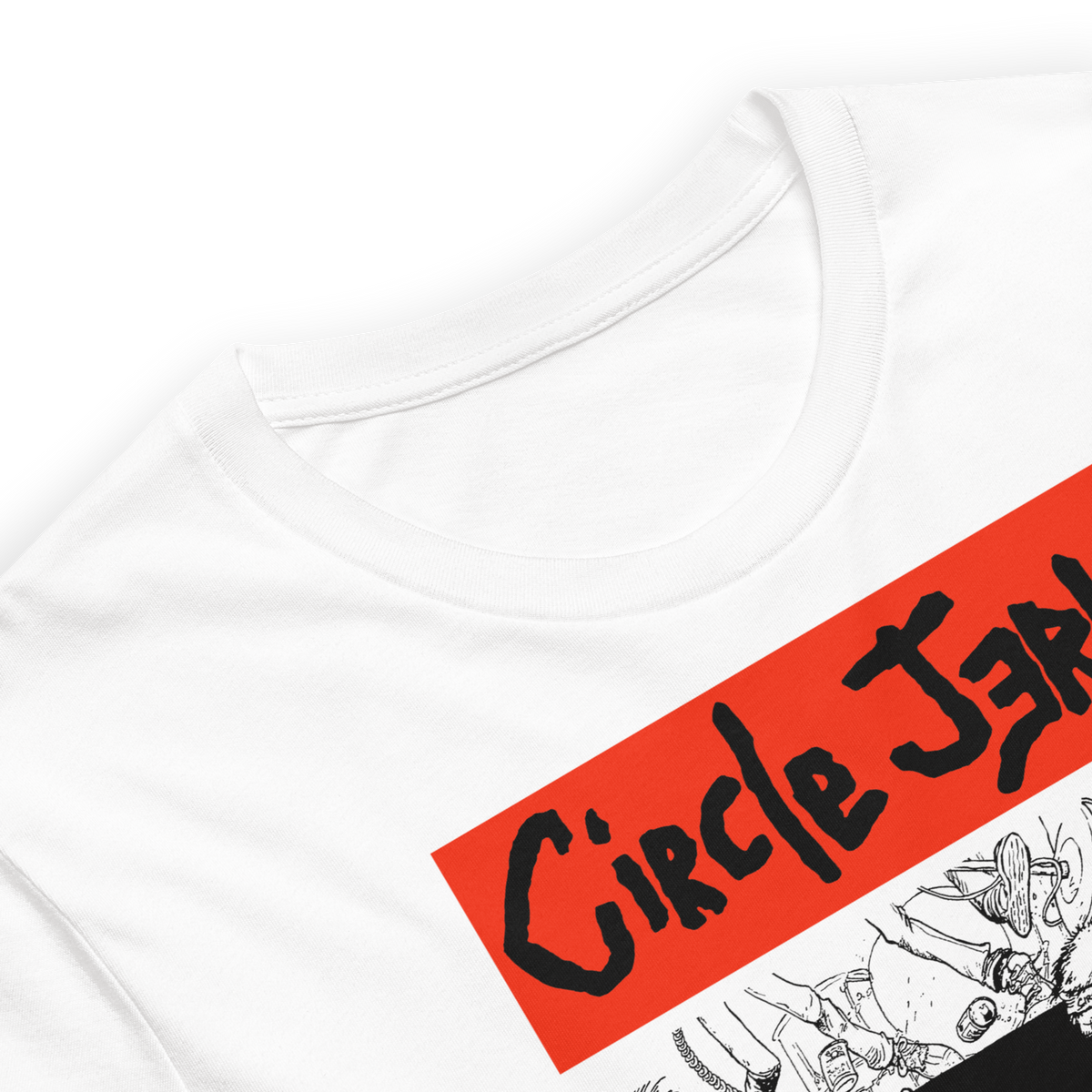 Stakes - Circle Jerks 1985 American Tour Vintage T-Shirt - White