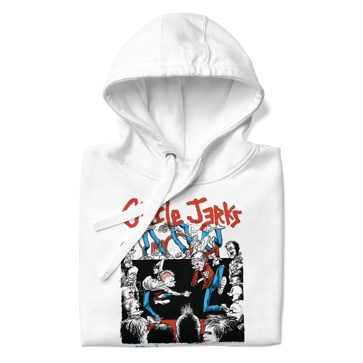 Stakes - Circle Jerks 1986 Wonderful Tour Vintage Hoodie - White