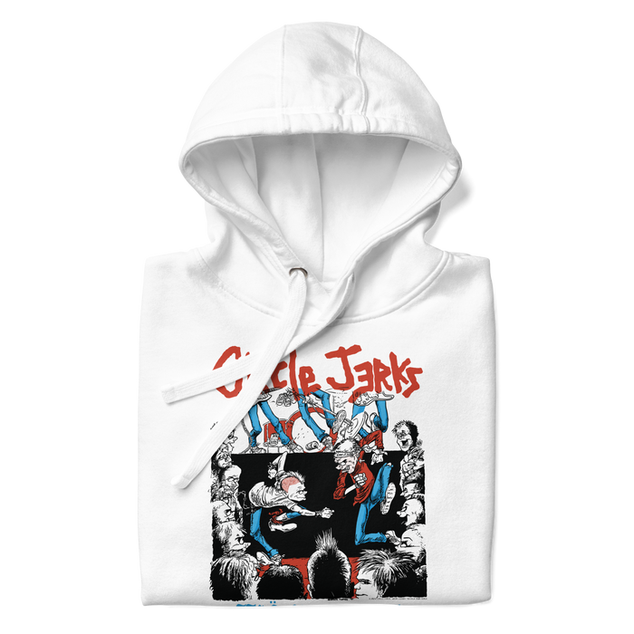 Stakes - Circle Jerks 1986 Wonderful Tour Vintage Hoodie - White