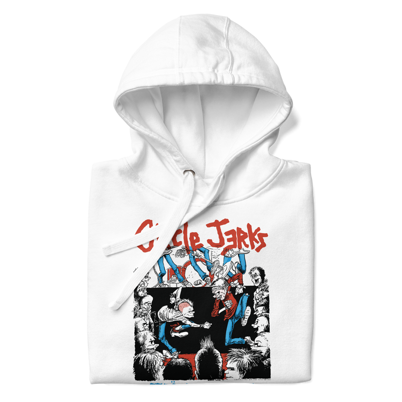 Stakes - Circle Jerks 1986 Wonderful Tour Vintage Hoodie - White
