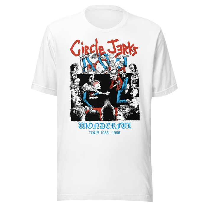 Stakes - Circle Jerks 1986 Wonderful Tour Vintage T-Shirt - White