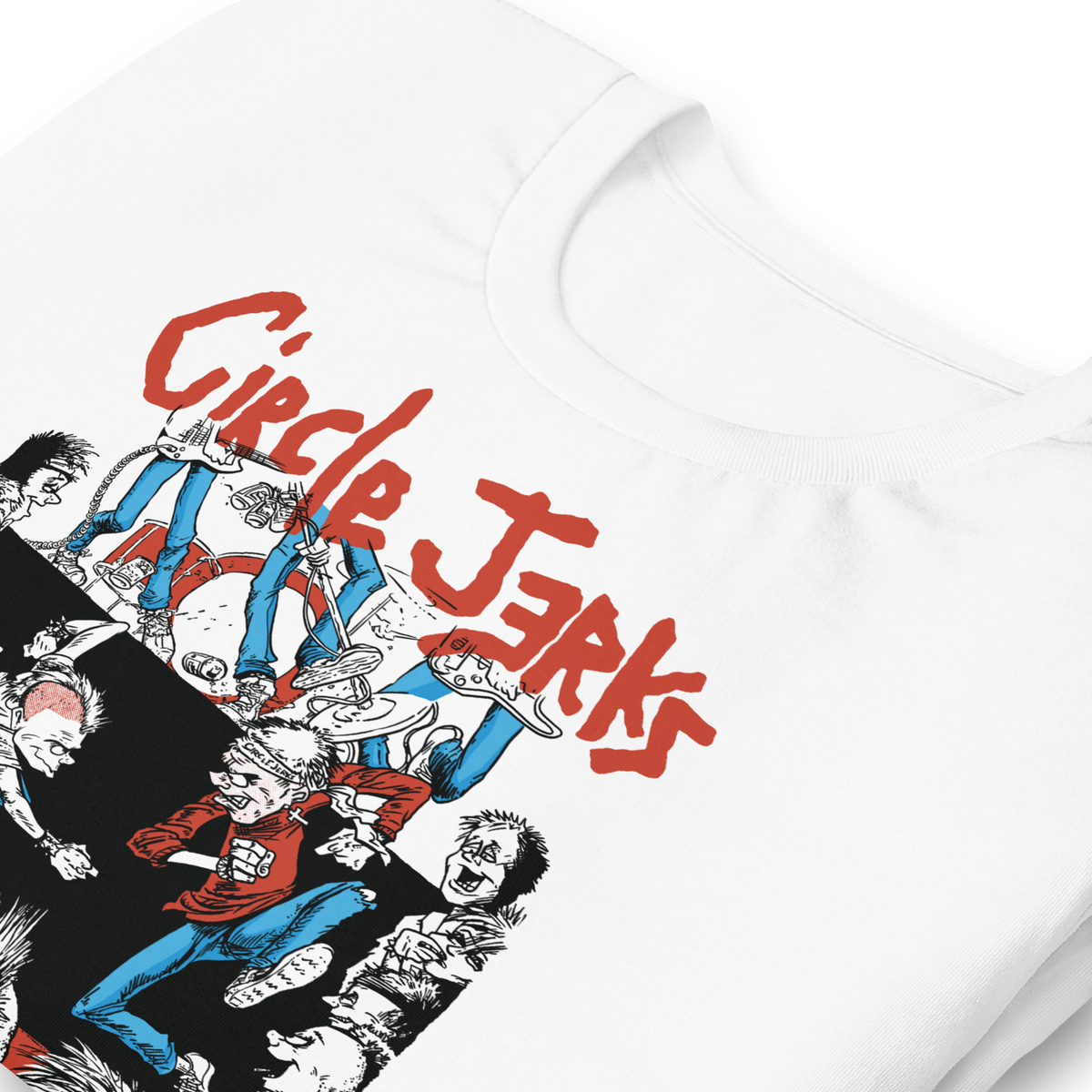 Stakes - Circle Jerks 1986 Wonderful Tour Vintage T-Shirt - White