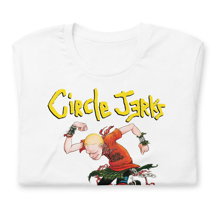 Stakes - Circle Jerks Kick It T-Shirt - White