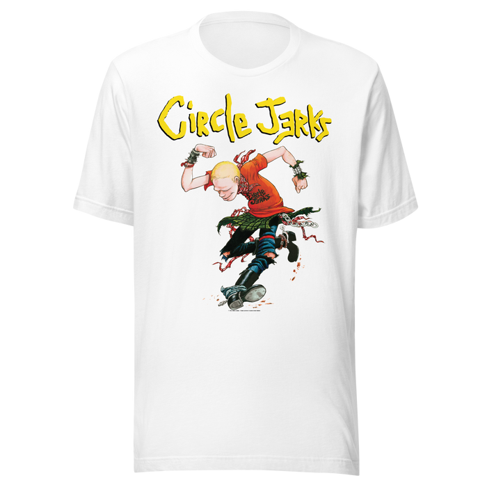 Stakes - Circle Jerks Kick It T-Shirt - White