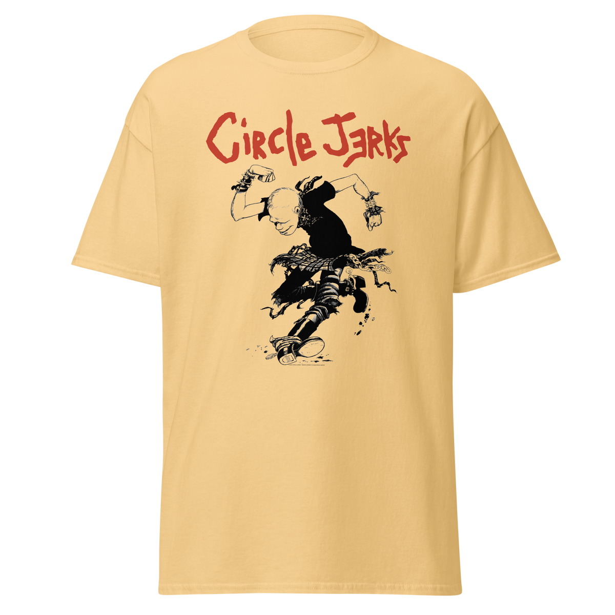 Stakes - Circle Jerks Stomp T-Shirt - Yellow
