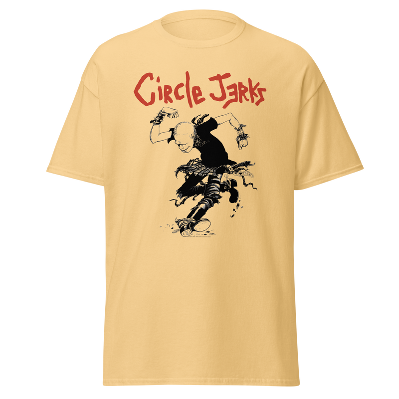 Stakes - Circle Jerks Stomp T-Shirt - Yellow