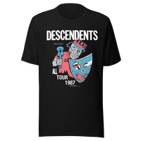 Stakes - Descendents 1987 Tour Vintage T-Shirt - Black