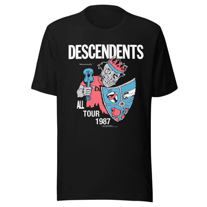 Stakes - Descendents 1987 Tour Vintage T-Shirt - Black