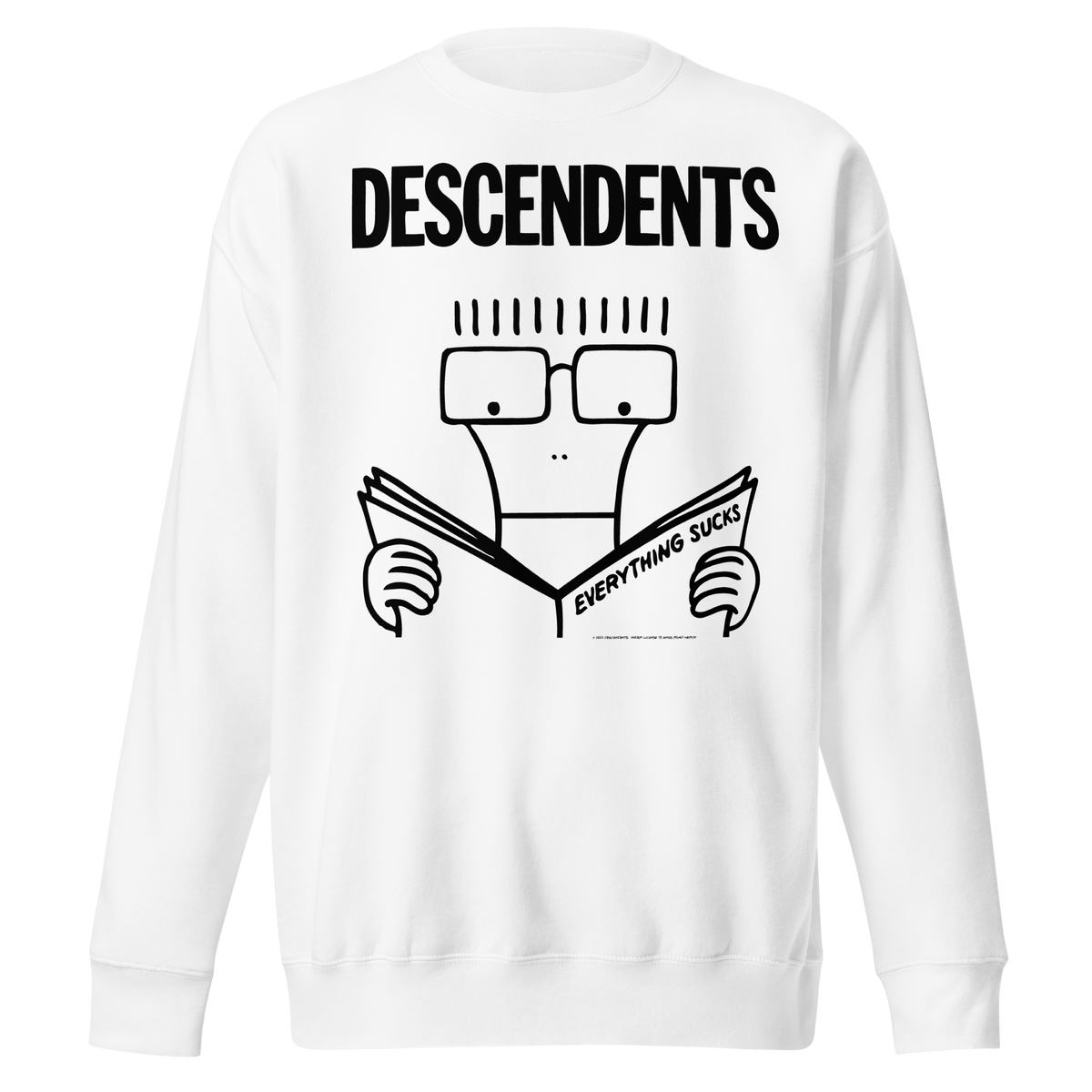 Stakes - Descendents Everything Sucks Sweatshirt - White