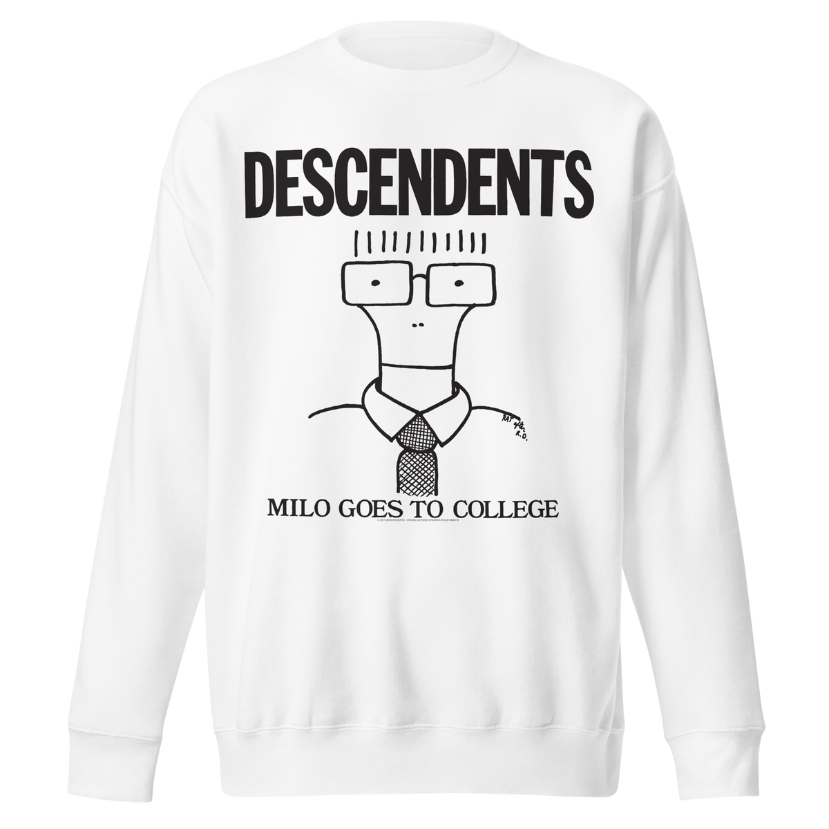 Stakes - Descendents Milo College Sweatshirt - White