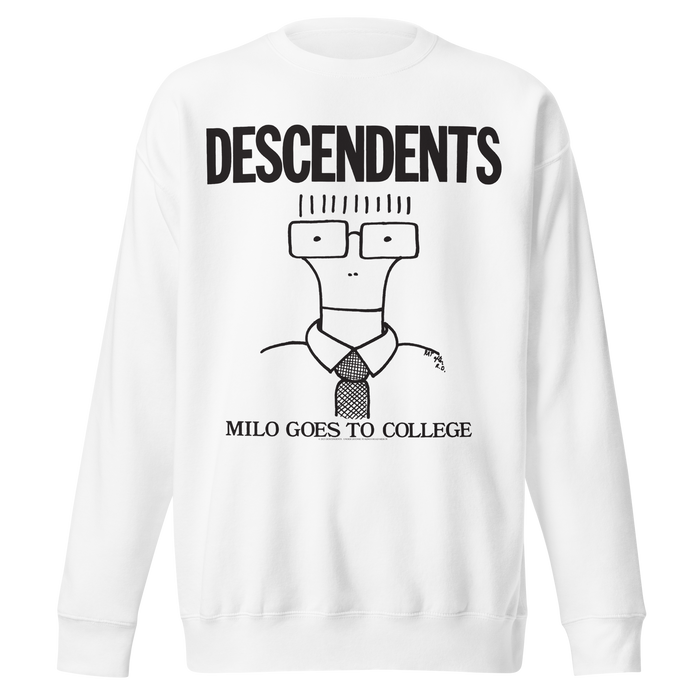 Stakes - Descendents Milo College Sweatshirt - White