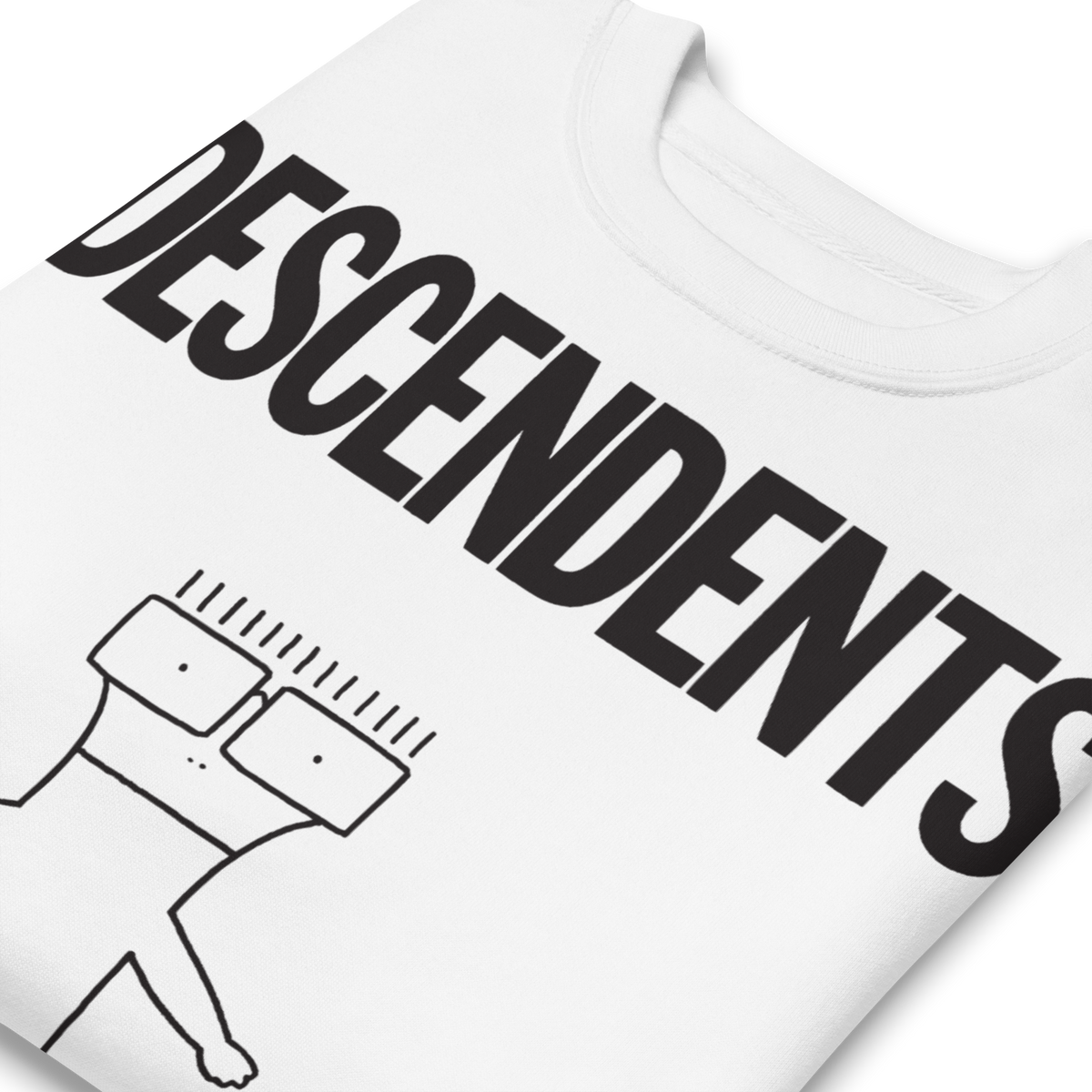 Stakes - Descendents No Grow Up Sweatshirt - White