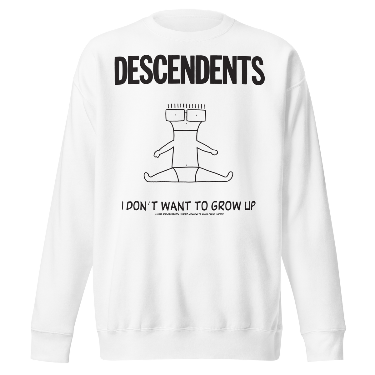 Stakes - Descendents No Grow Up Sweatshirt - White