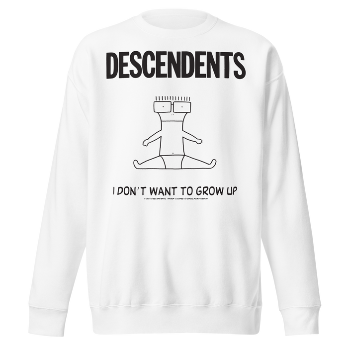 Stakes - Descendents No Grow Up Sweatshirt - White