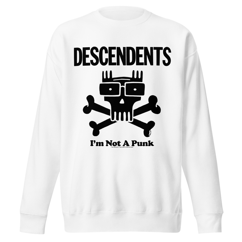 Stakes - Descendents Not a Punk Sweatshirt - White