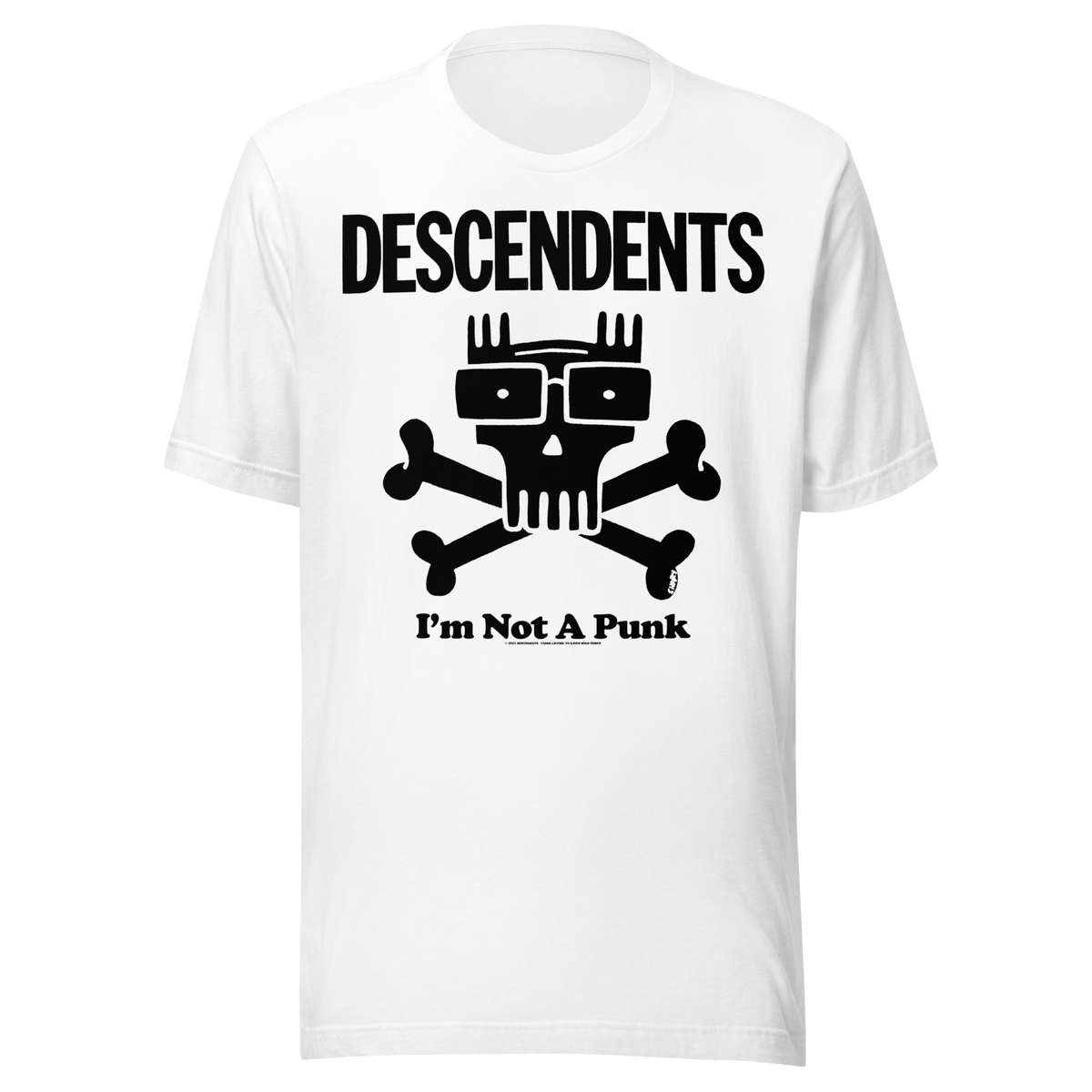 Stakes - Descendents Not a Punk T-Shirt - White