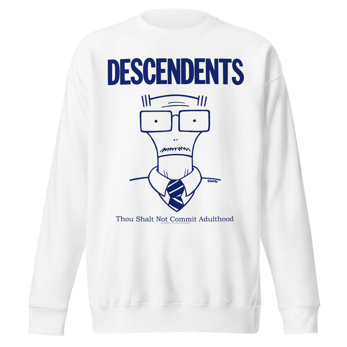 Stakes - Descendents Thou Shalt Not Adulthood Sweatshirt - White