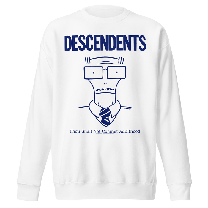 Stakes - Descendents Thou Shalt Not Adulthood Sweatshirt - White