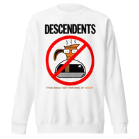 Stakes - Descendents Thou Shalt Not Decaf Sweatshirt - White