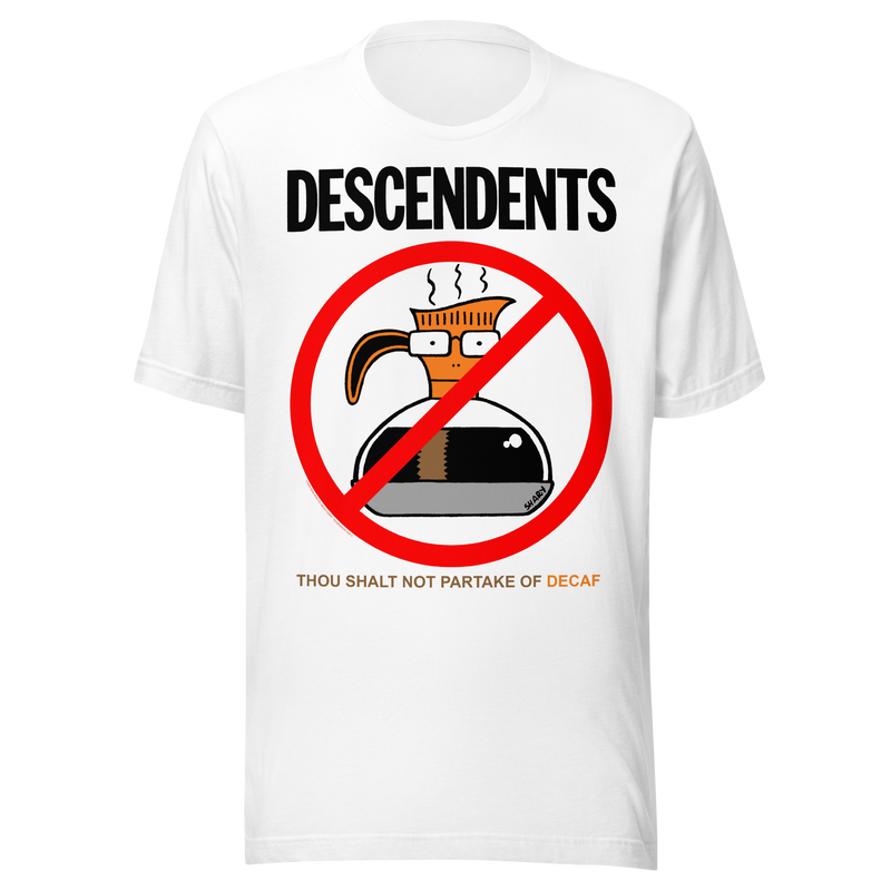 Stakes - Descendents Thou Shalt Not Decaf T-Shirt - White