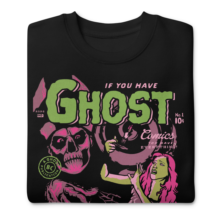 Ghost - Comics Vintage Sweatshirt - Black