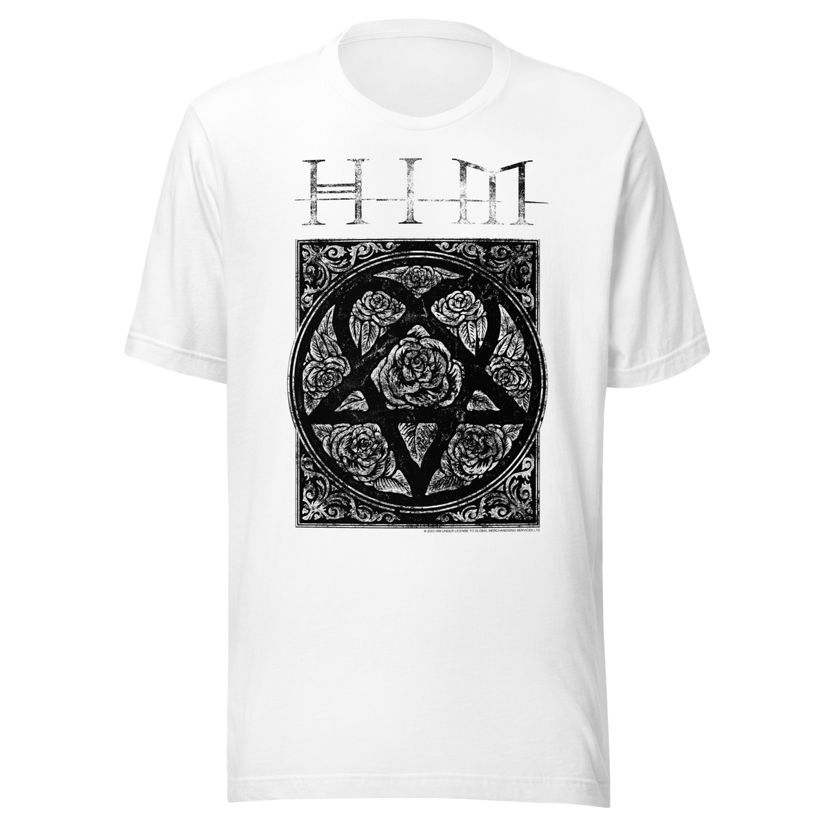 Stakes - HIM - Chapel Jumbo Print T-Shirt - White