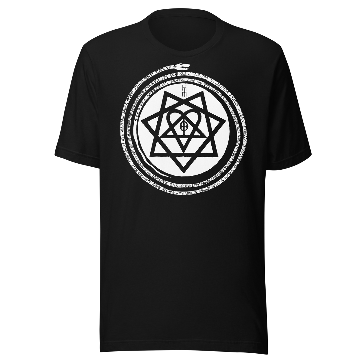Stakes - HIM - Inifinity Snake Jumbo Print T-Shirt - Black